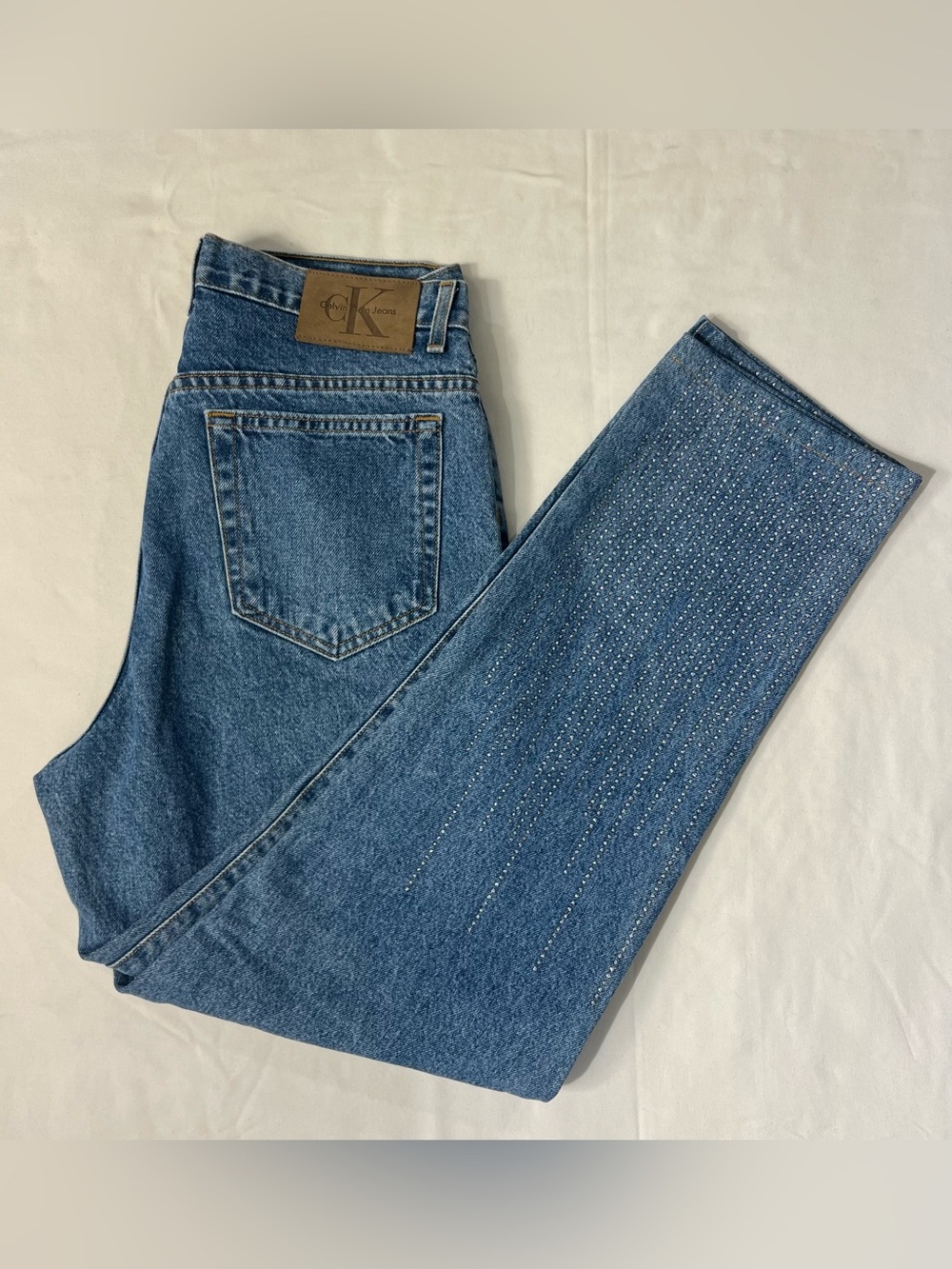 Vintage 1990s Calvin Klein jeans made in the USA stone washed sz 14